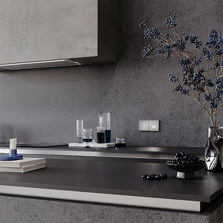 Выключатель встраиваемый VOLTUM S70 одноклавишный (сталь) VLS010105 Выключатель встраиваемый VOLTUM S70 одноклавишный (сталь) VLS010105