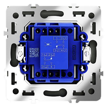 Перекрестный переключатель встраиваемый VOLTUM S70 одноклавишный (титан) VLS010506 Перекрестный переключатель встраиваемый VOLTUM S70 одноклавишный (титан) VLS010506