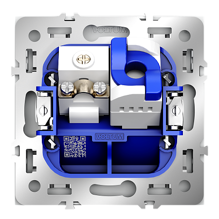 Розетка телевизионная встраиваемая TV+RJ45 кат. 6 Voltum S70 (белый матовый) VLS060702 Розетка телевизионная встраиваемая TV+RJ45 кат. 6 Voltum S70 (белый матовый) VLS060702