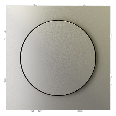 Светорегулятор встраиваемый VOLTUM S70 поворотно-нажимной 600 Вт, (шелк) VLS070304