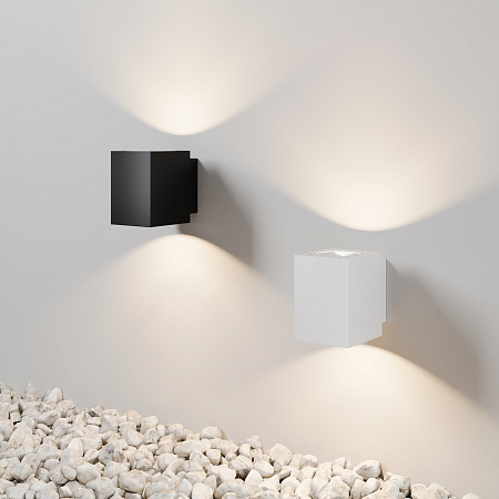 Уличный настенный светодиодный светильник Maytoni Block O507WL-L10W3K