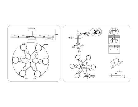 Люстра потолочная светодиодная FL4866 Люстра потолочная светодиодная FL4866