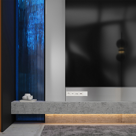 Накладка для розетки акустической 4-местной Voltum S70 (хлопок) VLS001513 Накладка для розетки акустической 4-местной Voltum S70 (хлопок) VLS001513