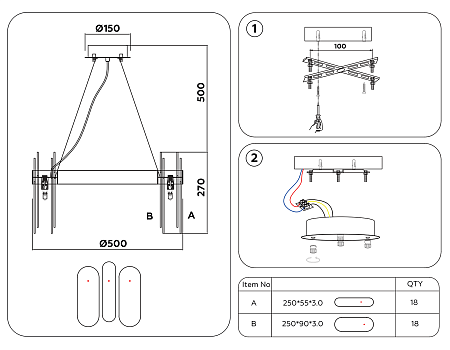 Подвесная люстра Traditional TR5342 Подвесная люстра Traditional TR5342