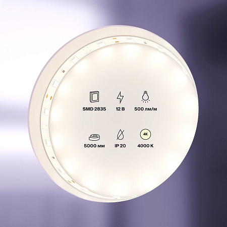 Светодиодная лента 4,8Вт/м 12V IP20 4000K Maytoni 10103