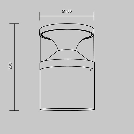 Уличный ландшафтный светодиодный светильник Maytoni Pyro O496FL-L21B3K