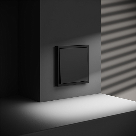 Выключатель встраиваемый VOLTUM S70 одноклавишный (черный матовый) VLS010108 Выключатель встраиваемый VOLTUM S70 одноклавишный (черный матовый) VLS010108