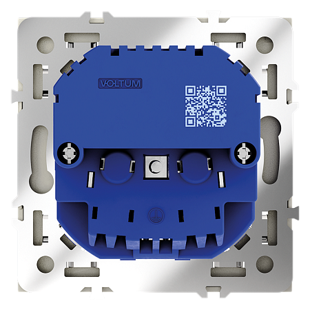 Розетка встраиваемая VOLTUM S70 с заземлением и защитными шторками, с USB, A+С, (сталь) VLS040505 Розетка встраиваемая VOLTUM S70 с заземлением и защитными шторками, с USB, A+С, (сталь) VLS040505