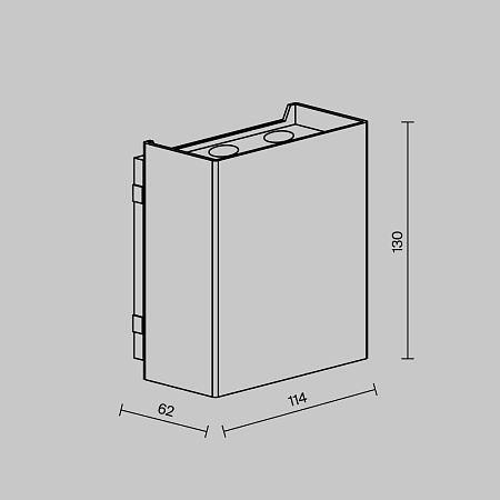 Уличный настенный светодиодный светильник Maytoni Shell O505WL-L6B3K