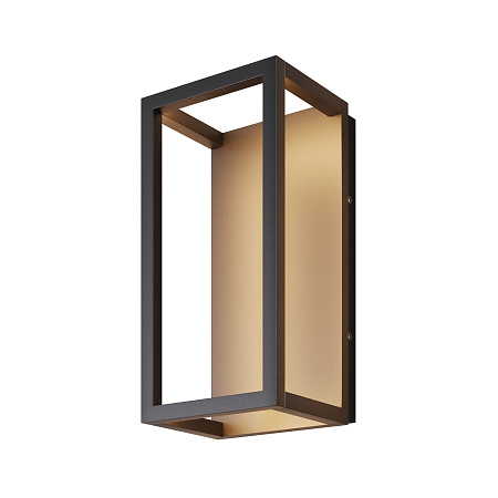 Уличный настенный светодиодный светильник Maytoni Frame O527WL-L12B3K