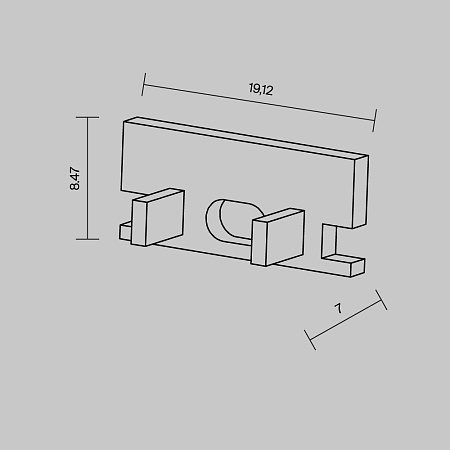 Комплект заглушек для профиля 636007 Maytoni Led Strip 642009 Комплект заглушек для профиля 636007 Maytoni Led Strip 642009
