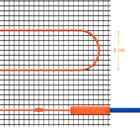 Нагревательный элемент теплого пола Voltum Т200 VLT01-200-12