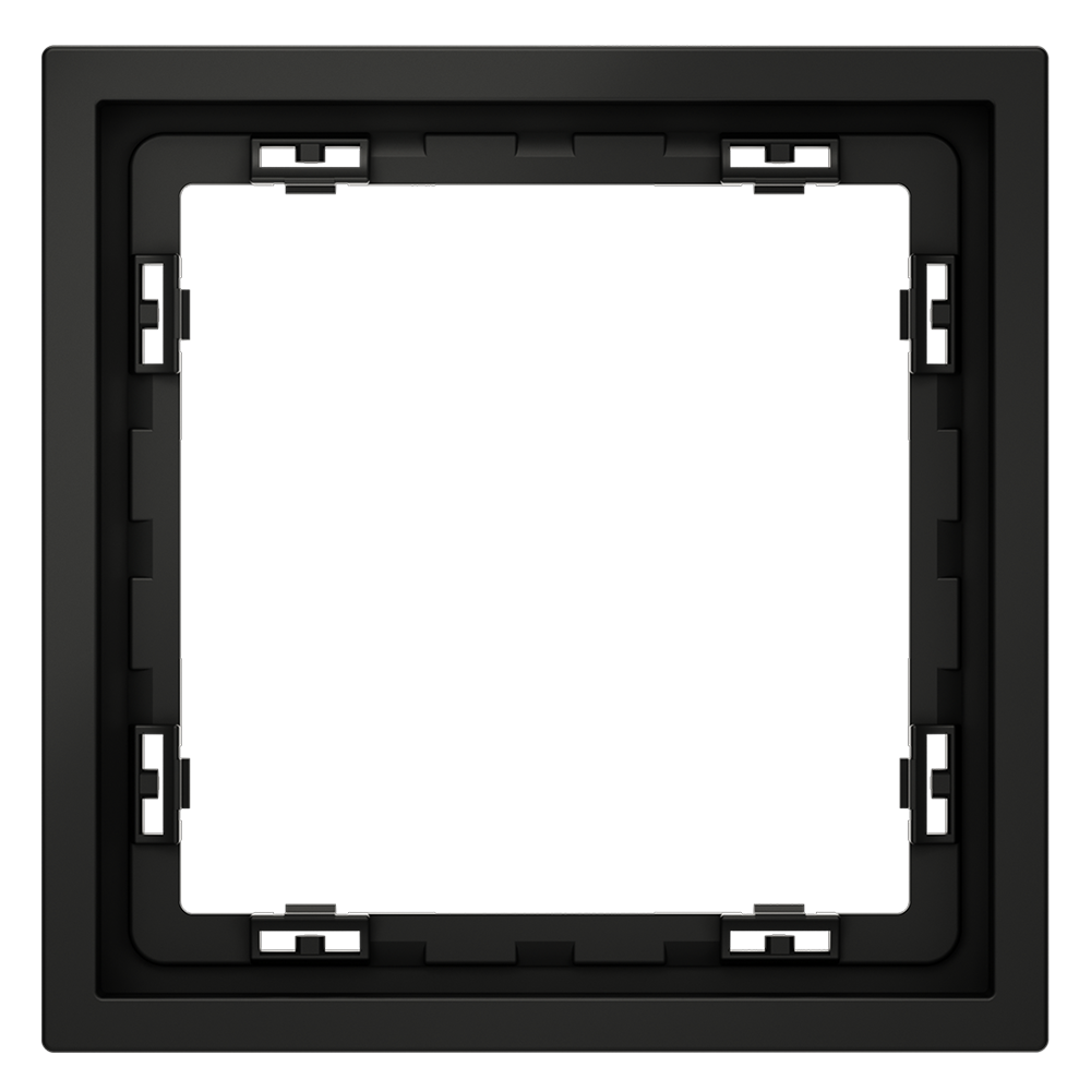 Рамка пластиковая VOLTUM S70 на 1 пост, (черный матовый) VLS100108