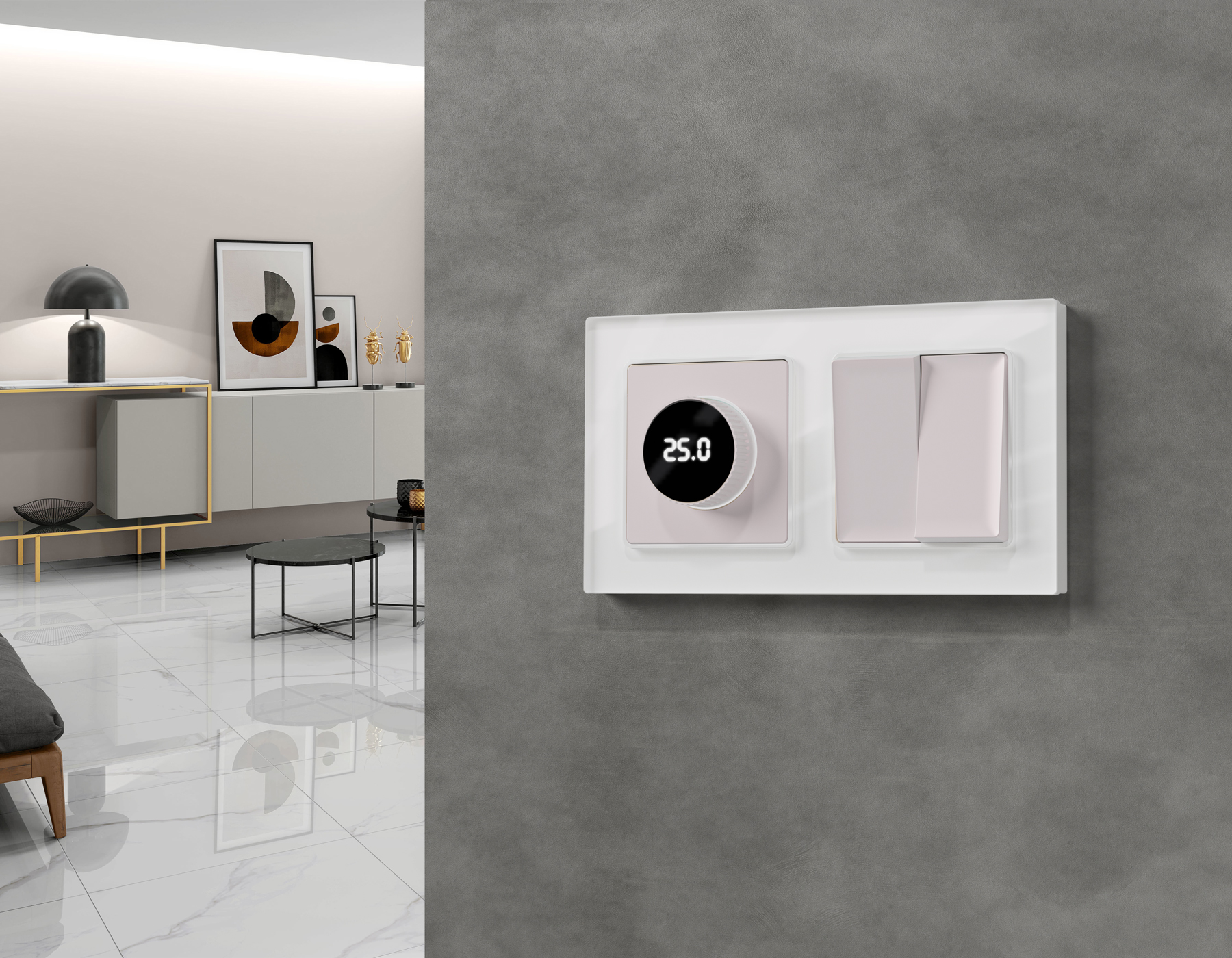 Комплект механизма 2-клавишного перекрестного выключателя 10A-250V MA MA203030