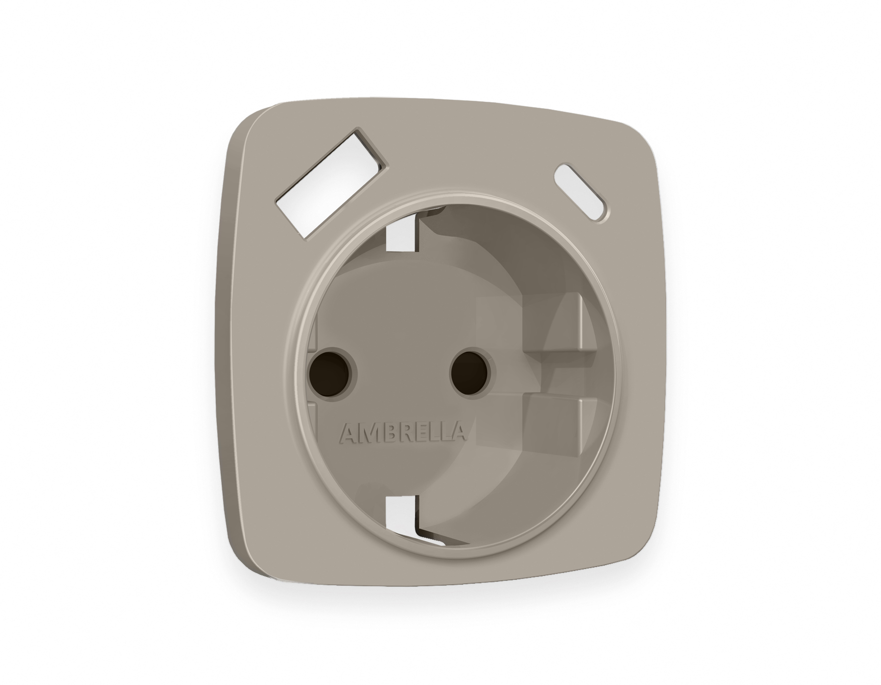 Лицевая панель для электрической розетки с/з со шторками 2USB тип A+C QUANT Ambrella Volt OMEGA OP3700