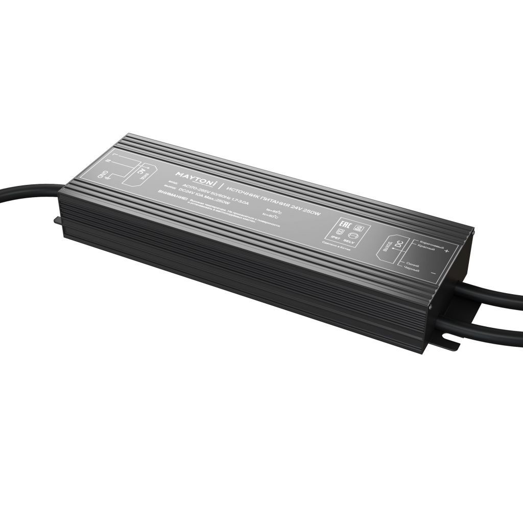 Блок питания для светодиодной ленты 200Вт 24V IP67 Maytoni 020216