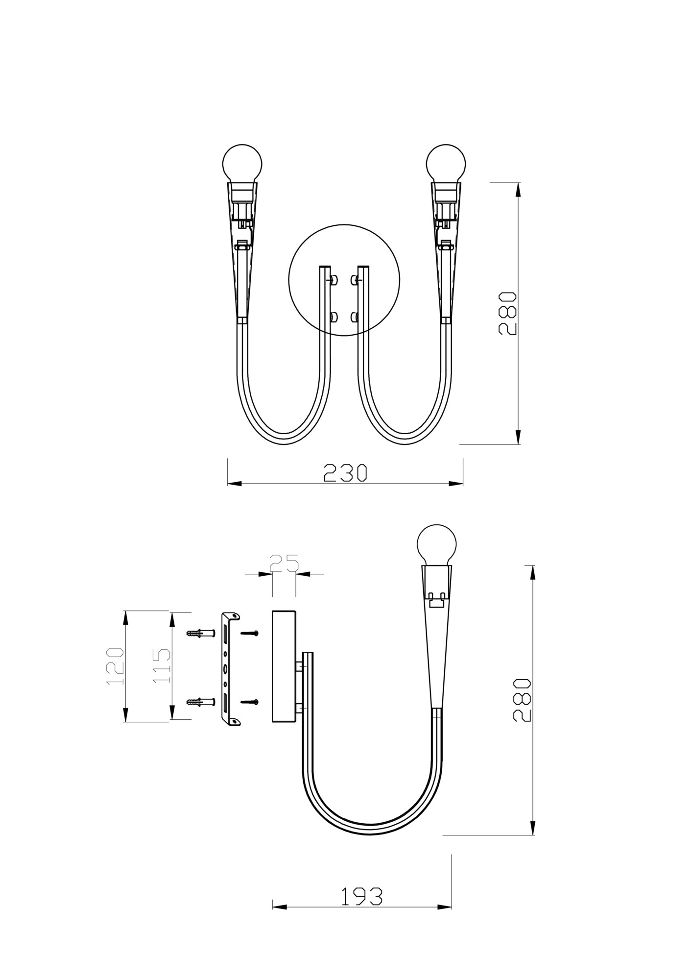 Бра Freya Branches  FR5253WL-02N