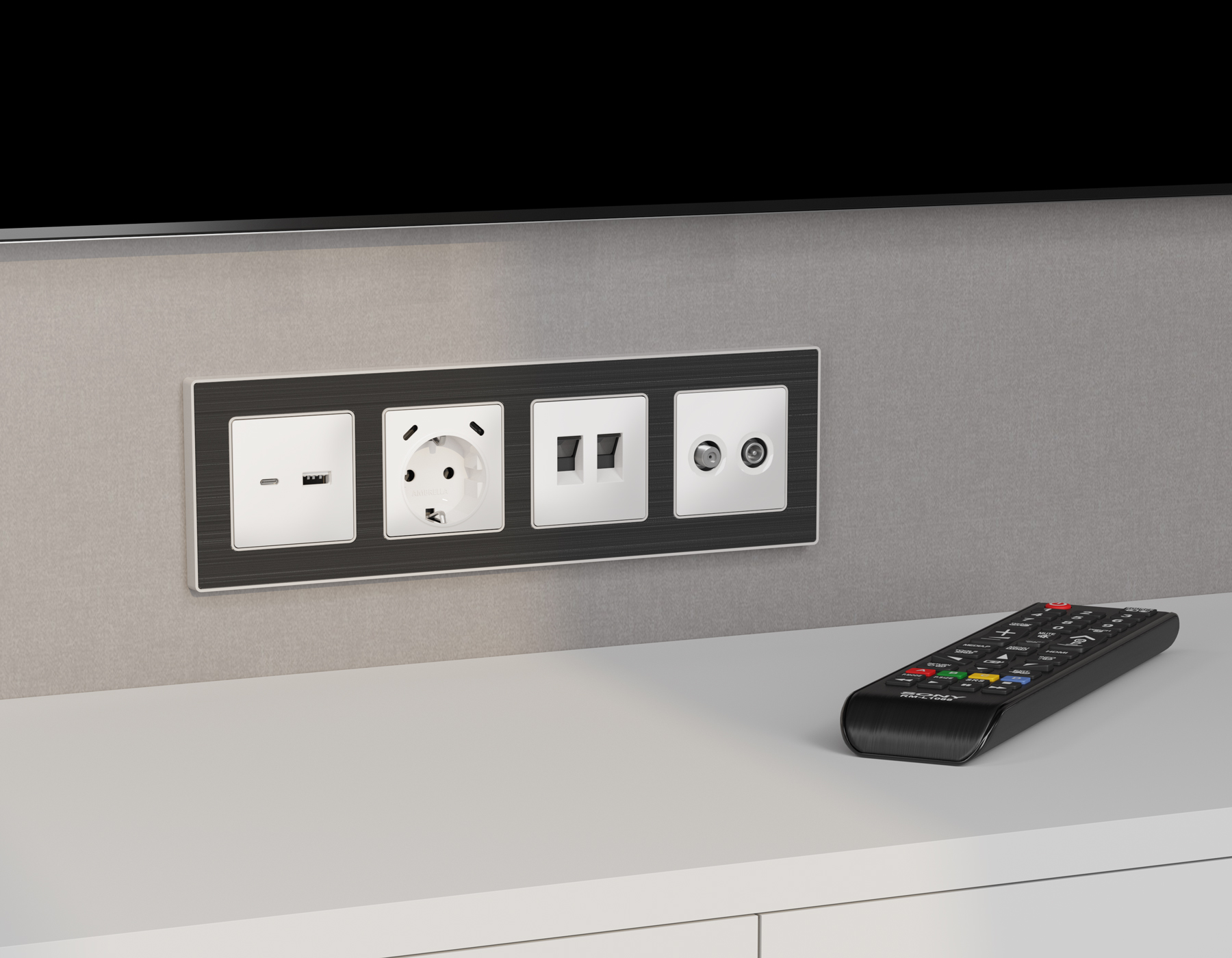 Комплект механизма розетки TV оконечной + SAT MA MA133310