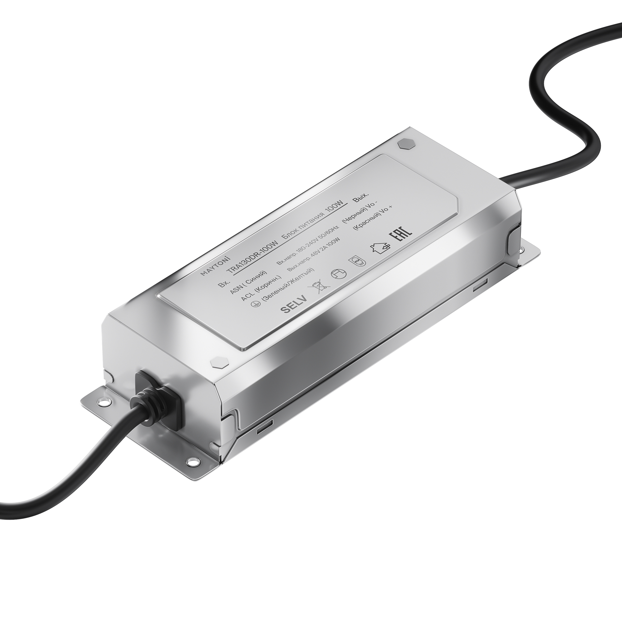 Блок питания 48В, 200Вт, белый Maytoni Parity TRA130DR-200W