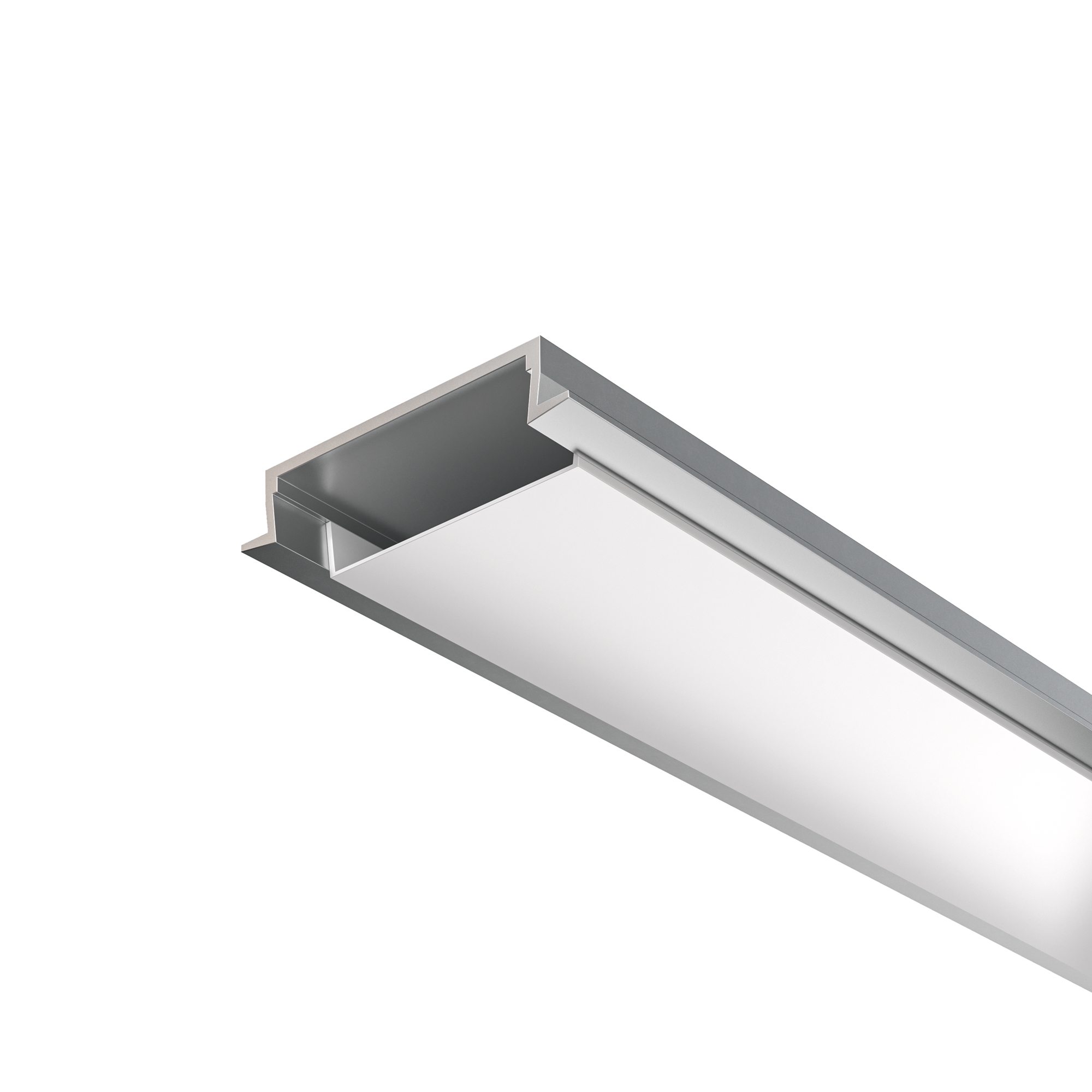 Алюминиевый профиль встраиваемый с накладным фланцем 30x6 (2м.) Maytoni ALM-3006-S-2M 632018