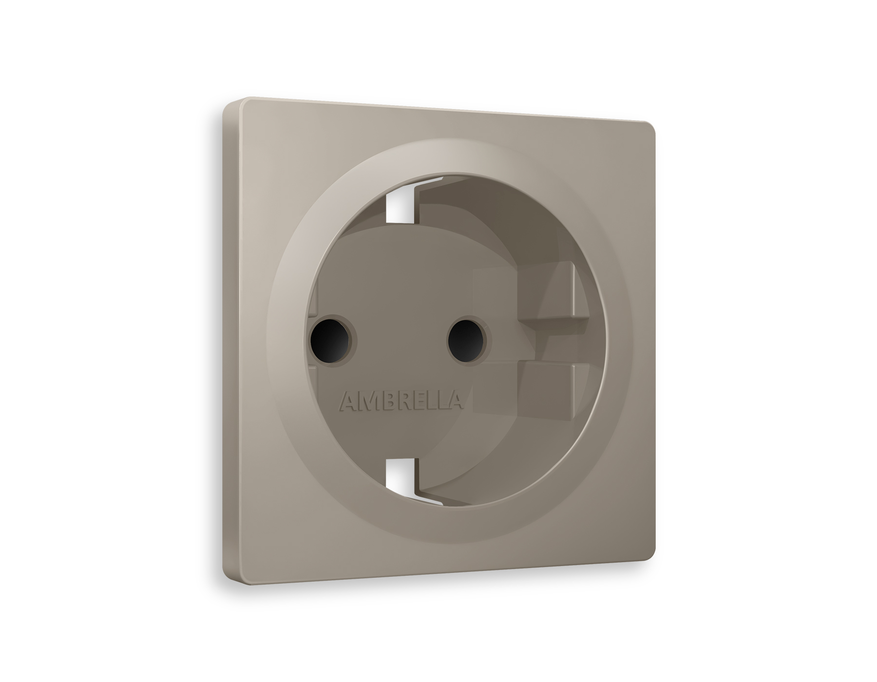 Лицевая панель для электрической розетки с/з со шторками QUANT Ambrella Volt ALFA AP3670