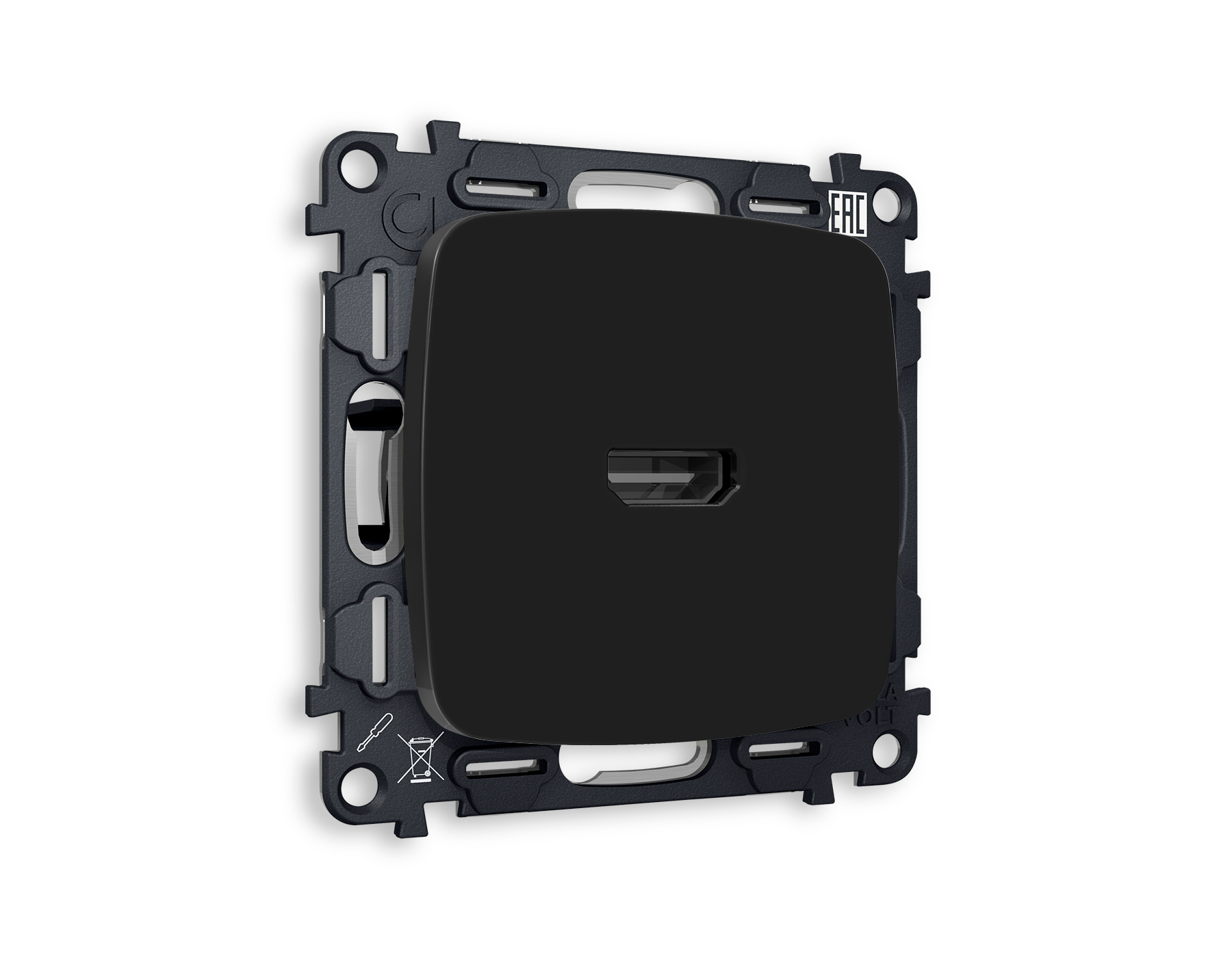 Комплект механизма розетки HDMI 2.0 Ambrella Volt OMEGA MO814010