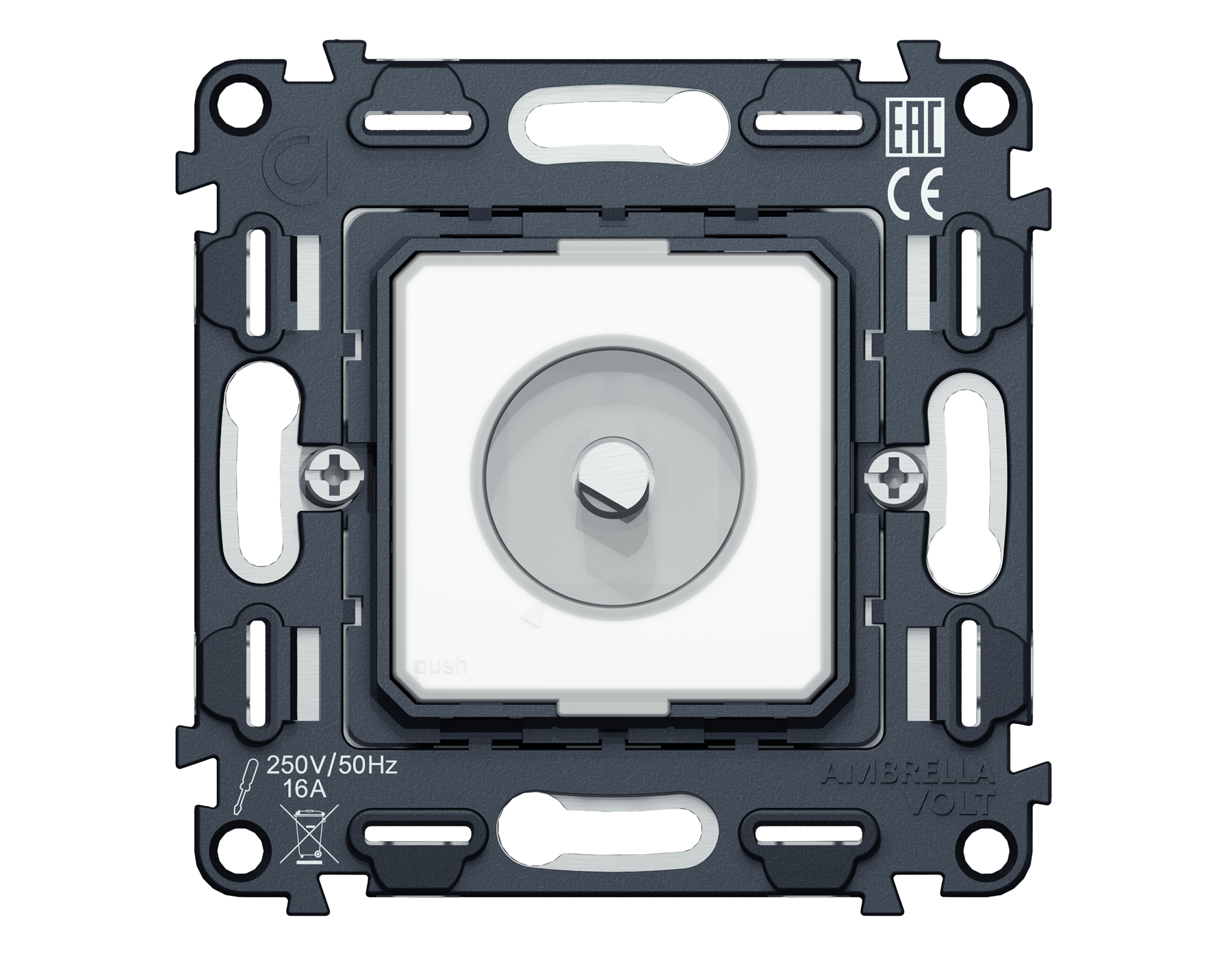Механизм терморегулятора с датчиком для теплого пола с подсветкой 16A-250V VM VM1381