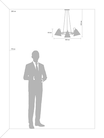 Люстра подвесная Freya Falke Market FR8001PL-03WG