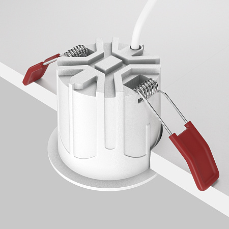 Модульный встраиваемый светодиодный светильник Maytoni Alfa LED DL043-01-10W3K-RD-W