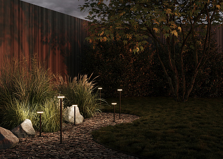 Уличный грунтовый светодиодный светильник Maytoni Stake O503FL-L4B3K