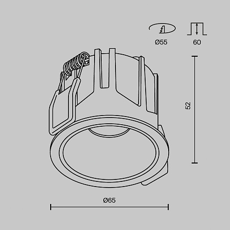 Светильник встраиваемый светодиодный Maytoni Alfa LED DL043-01-10W4K-RD-W-1 Светильник встраиваемый светодиодный Maytoni Alfa LED DL043-01-10W4K-RD-W-1