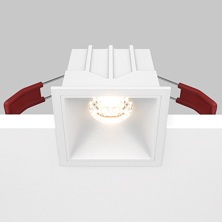 Модульный встраиваемый светодиодный светильник диммируемый Maytoni Alfa LED DL043-01-10W3K-D-SQ-W Модульный встраиваемый светодиодный светильник диммируемый Maytoni Alfa LED DL043-01-10W3K-D-SQ-W