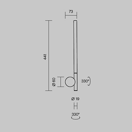 Бра Maytoni Rotera MOD432WL-L6B3K Бра Maytoni Rotera MOD432WL-L6B3K