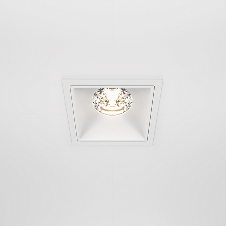 Модульный встраиваемый светодиодный светильник диммируемый Maytoni Alfa LED DL043-01-15W3K-D-SQ-W Модульный встраиваемый светодиодный светильник диммируемый Maytoni Alfa LED DL043-01-15W3K-D-SQ-W