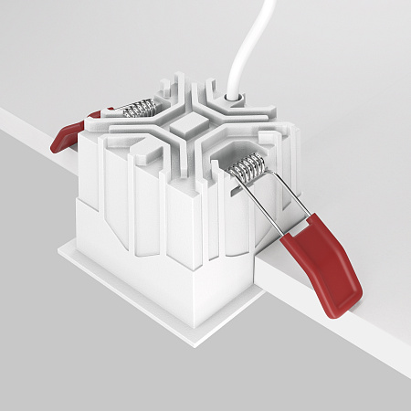 Модульный встраиваемый светодиодный светильник диммируемый Maytoni Alfa LED DL043-01-10W3K-D-SQ-W Модульный встраиваемый светодиодный светильник диммируемый Maytoni Alfa LED DL043-01-10W3K-D-SQ-W