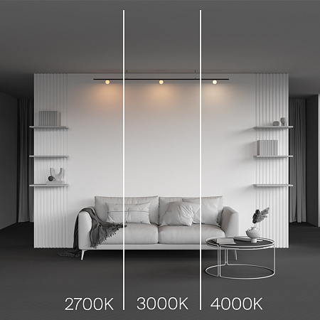 Трековый магнитный светодиодный светильник Maytoni Levity Luna TR185-1-3W2.7K-B