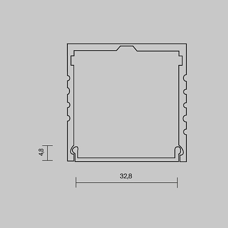 Рассеиватель для профиля 35×35 (Белый, 10 м), Maytoni ALM-3535A-O-DF-10M 642031