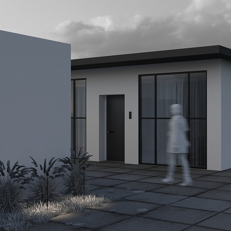 Уличный грунтовый светодиодный светильник Maytoni Cane O504FL-L1B3K1