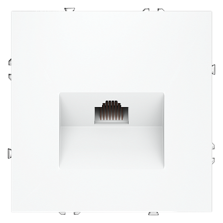 Розетка компьютерная встраиваемая VOLTUM S70 RJ45 кат.6, (белый матовый) VLS060102 Розетка компьютерная встраиваемая VOLTUM S70 RJ45 кат.6, (белый матовый) VLS060102
