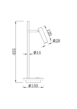 Настольная светодиодная лампа Maytoni Estudo Z010TL-L8W3K