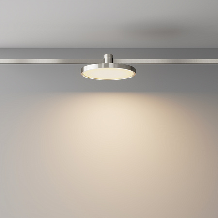 Трековый магнитный светодиодный светильник Maytoni Flarity Plato TR153-1-10W3K-PT