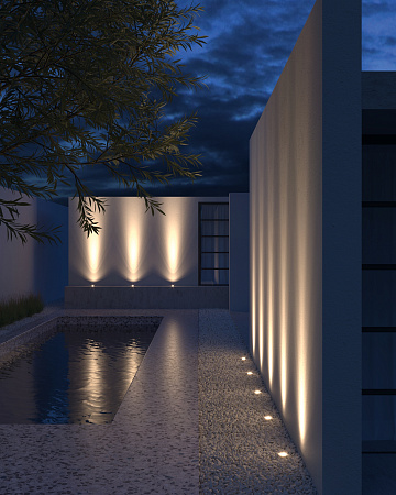 Грунтовый светильник Maytoni Tubo O043DL-01S