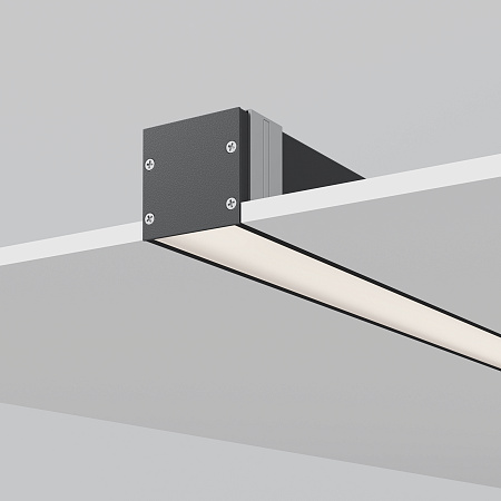 Радиусный профиль 35x35 линейный 2.5м Maytoni ALM-3535R-B-D-2.5M