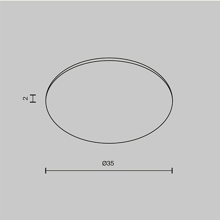 Стекло для встраиваемого светильника Maytoni Dip Glass001-D35