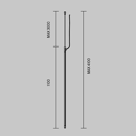 Шинопровод подвесной 1м. вертикальный Maytoni Arity Busbar trunkings TRX233-VL-1B Шинопровод подвесной 1м. вертикальный Maytoni Arity Busbar trunkings TRX233-VL-1B