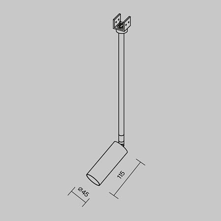 Трековый однофазный уличный светодиодный светильник Maytoni Elasity IP Focus Led O-TR01-2-P-8WW3K