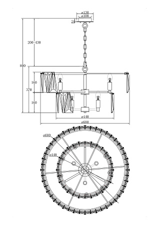 Хрустальная люстра Maytoni Puntes MOD043PL-12CH