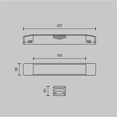 Блок питания к магнитным системам Maytoni Magnetic 150W 48V IP20 TRA160DR-150W-S Блок питания к магнитным системам Maytoni Magnetic 150W 48V IP20 TRA160DR-150W-S