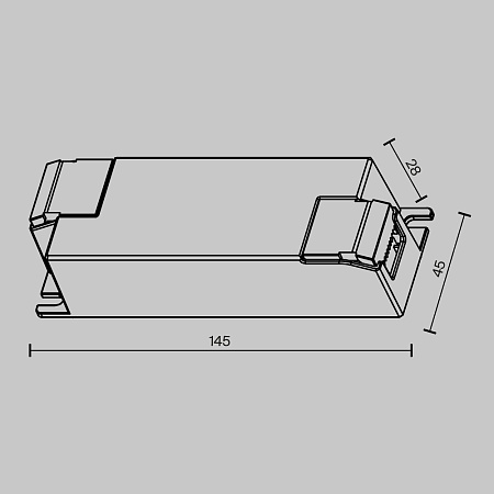 Источник тока (драйвер) 45Вт 6-54В Maytoni Dali Lighting control 721023
