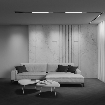 Трековый магнитный светодиодный светильник Maytoni Exility X Basis TR240-4-12WTW-DSZ-B